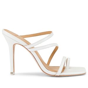 BLACK SUEDE STUDIO Cindy Sandal in White. Size 9.5.