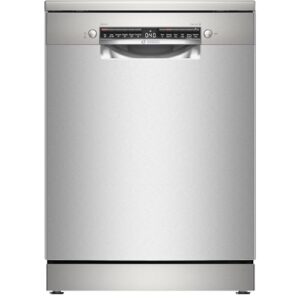 Bosch SMS4EKI06G Series 4, Free-Standing Dishwasher 60 cm, B Energy Rated, 13 Place Settings, 9 Litre, ExtraDry, Silence Plus 42dB Quiet,Rackmatic Adjustable Basket, Silver Inox