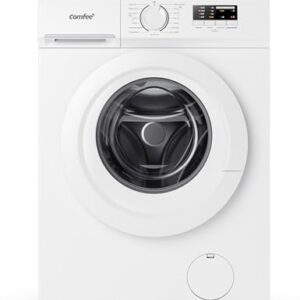 COMFEE' CFE10EW60/W Freestanding Washing Machine,6KG Load,Heat Wash 90℃,Ultra Slim 400mm,Quick Wash,15 Washing Programs,White