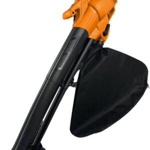 Electric Garden Leaf Blower Vacuum & Shredder - 3-in-1 - Lightweight 2.6kg - 10m Cable, Shoulder Strap, 35L Zipped Bag, Wheels - For Lawns, Paths, Patios, Driveways & More