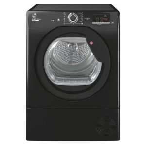 Hoover HLEC9DGB H-Dry 300 9kg Condenser Tumble Dryer, Black, Sensor dry, NFC