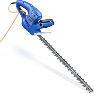 Hyundai 550W 510mm Corded Electric Hedge Trimmer Pruner, Lightweight at just 3.17kg, 10m power cord, Can Handle Branches up to 16mm, 3 Year Warranty