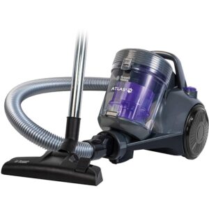 Russell Hobbs Cylinder Vacuum Cleaner ATLAS2 PET 2.5 Litre Grey & Purple with 3 in 1 Multi-Tool, Triple Dust Lock 700W High Efficiency Motor, PET Turbo Tool, 2 Year Guarantee...