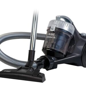 Russell Hobbs Cylinder Vacuum Cleaner COMPACT XS 1.5 Litre Grey & Silver with 3 in 1 Multi-Tool, Triple Filtration 700W Ultra Compact, 2 Year Guarantee RHCV1611