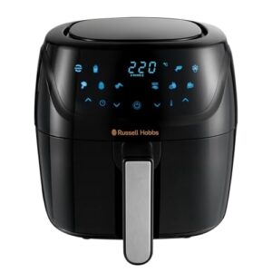 Russell Hobbs 4L Rapid Digital Air Fryer [7 Cooking Functions |10 Programs] Energy Saving, Max temp 220°C, Easy clean, Touch screen, Use without oil, Grill, Bake, Roast, Reheat, Frozen etc. 27160