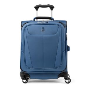 Travelpro Maxlite 5 Expandable Carry-On Luggage - Lightweight Suitcase with 4 Spinner Wheels for Effortless Travel- Ideal for Men and Women- Suitcase for Travel in Azure Blue, Carry-On 49 x 39 x 20 cm