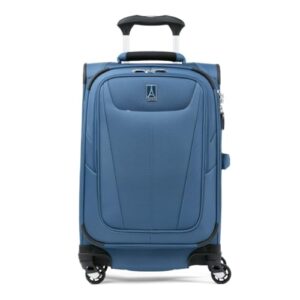 Travelpro Maxlite 5 Expandable Carry-On Luggage - Lightweight Suitcase with 4 Spinner Wheels for Effortless Travel- Ideal for Men and Women- Suitcase for Travel in Azure Blue, Carry-On 49 x 39 x 20 cm