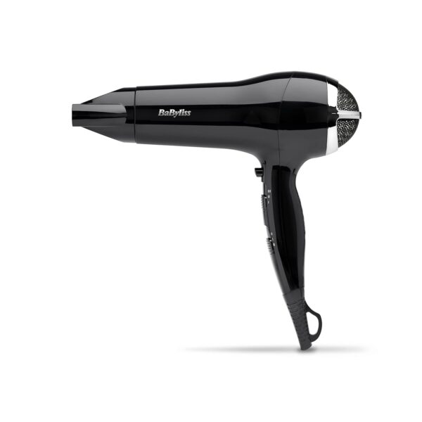 BaByliss Power Smooth Hair Dryer - Powerful and Lightweight, 2400W Fast Drying, Ionic for Frizz-Control, 3 Heat & 2 Speed Settings Plus Cool Shot, Black, 5736CU