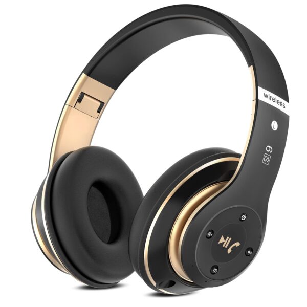 Bluetooth Headphones Over Ear, 6 EQ Modes Wireless Headphones Over Ear,65 Hours Playtime Foldable Lightweight Wireless Headphones,with Built-in HD Mic, FM, SD/TF for...