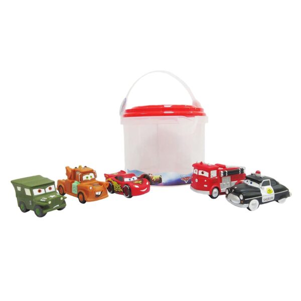 Disney Store Official Disney Pixar Cars Bath Toy Set, 5 Pc., Baby Playset Includes Lightning McQueen, Mater, Red, Sheriff and Sarge Figures - Bath or Paddling Pool Toy, Suitable...