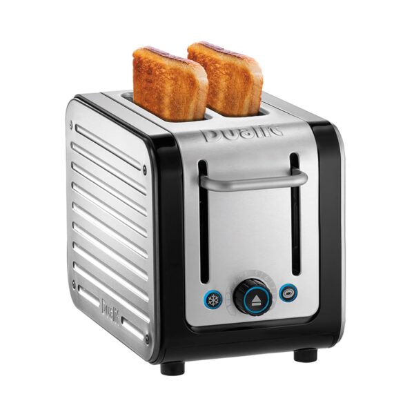 Dualit Architect 2 Slice Toaster | Brushed Stainless Steel with Black Trim | Extra-Wide Slots – Peek and Pop Function – Patented Perfect Toast Technology – Matching Kettle...