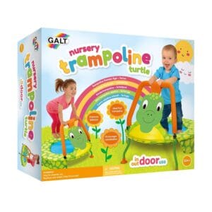 Galt Nursery Trampoline - Turtle Toddlers Trampoline Encourages Childrens Active Play - Indoor and Outdoor Mini Kids Trampoline - Durable Frame, Easy Storage and Non-Slip Feet -...