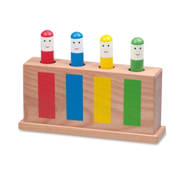Galt Pop-Up Toy - Colourful Wooden Sensory Toy for Boys and Girls -Early Learning Cause and Effect Toy for Colour Recognition and Motor Skills Development - First Birthday Gift...