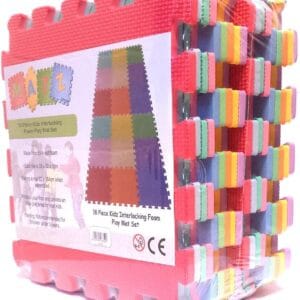 Interlocking Foam Play Mat Set. Great for Babies, Toddlers or Even exersise (32 x 32cm. 18 Piece Pastel Mats)