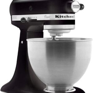 KitchenAid 5K45SSBOB Classic Stand Mixer, 4.3 Litre, 275 W, Onyx Black