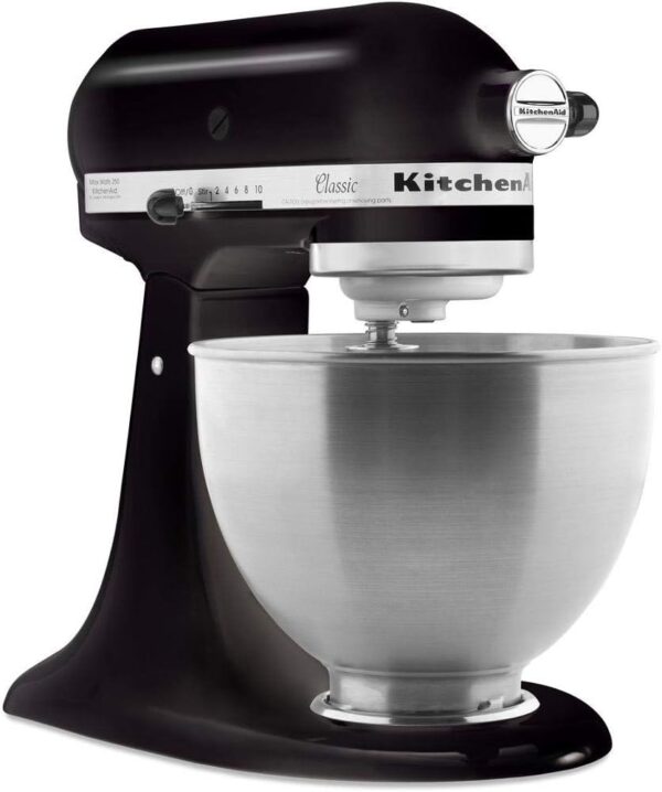 KitchenAid 5K45SSBOB Classic Stand Mixer, 4.3 Litre, 275 W, Onyx Black