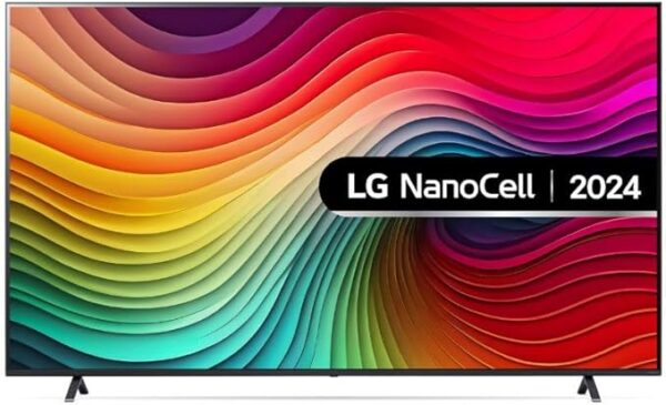 LG 75NANO81T6A 75-Inch 4K UHD Smart TV, (α5 AI Processor Gen7, Freeview Play and Amazon Alexa, 60Hz), Ashed Blue [Model 2024]