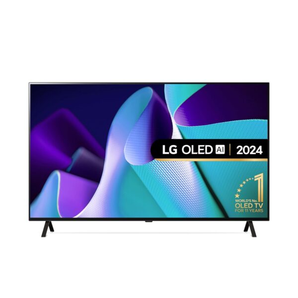 LG OLED55B42LA 55-Inch 4K UHD Smart TV, (α8 AI Processor, Dolby Atmos, Freeview Play and Amazon Alexa, 120Hz), Black [Model 2024]
