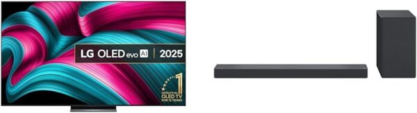 LG OLED83C55LA 83-Inch OLEDevo AI 4K UHD Smart TV bundle USC9S Bluetooth Soundbar 4.1 channel, 400W