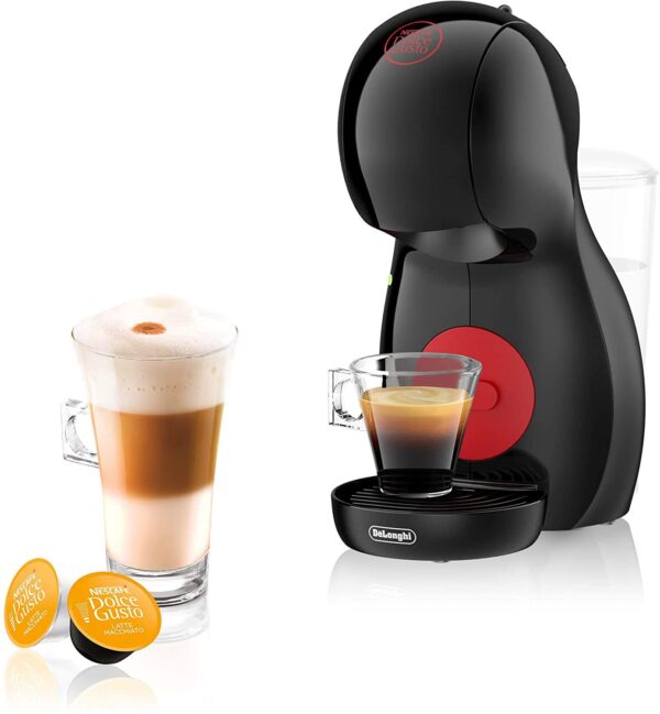 NESCAFÉ Dolce Gusto EDG210.B Piccolo XS Manual Coffee Machine black red by De’Longhi