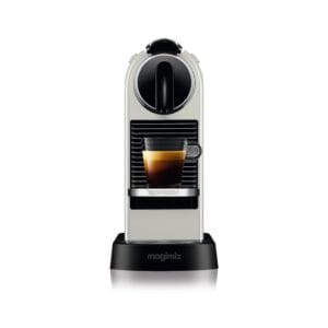 Nespresso De'Longhi CitiZ EN167.W, Capsule, Single-Serve Pod Coffee Machine, Compact Design, 19 Bar Pressure, 2 Cup Sizes, Welcome Set Included, White, 1260 W