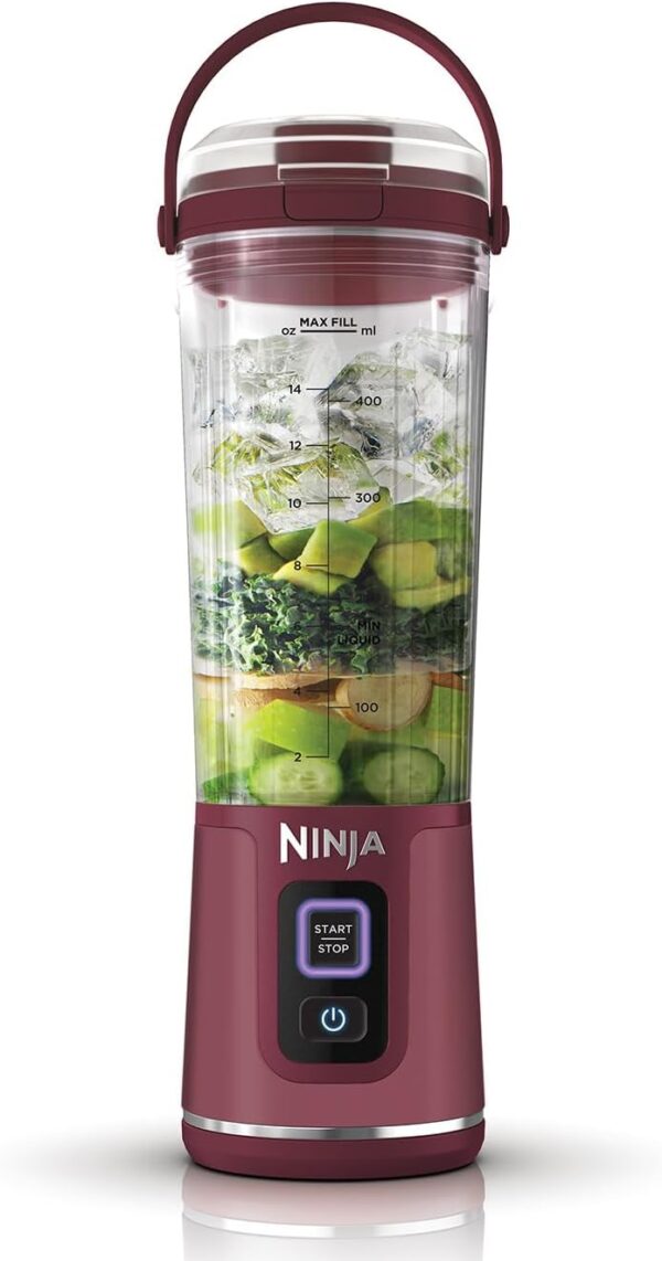 Ninja Blast Portable Blender, 530ml, Leakproof Lid & Sip Spout, Powerful Cordless Mini Blender, Rechargeable, Portable Smoothies, Protein Shakes, Blends Ice & Frozen Fruit,...