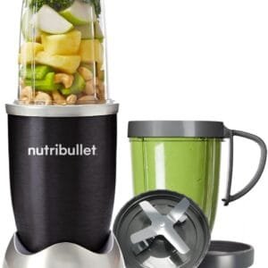 nutribullet Blender 600 Series - Powerful 20,000 RPM Extractor Blends Frozen Fruit, Nuts & Ice - 600W Motor, Cyclonic Technology & High Torque Power Base - Great For Smoothies &...