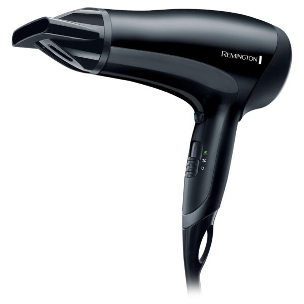 Remington Hair Dryer (Powerful, Lightweight, Concentrator, Ceramic Ionic Grille for even Heat Anti-Static, 3 Heat / 2 Speed Settings with Cool Shot, Eco Setting for Energy...