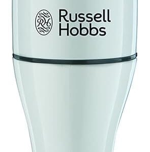 Russell Hobbs Food Collection Electric Hand Blender, 2 Speeds and Pulse Technology, Detachable blending leg for easy cleaning, Stainless steel blades, 200W, 22241, White
