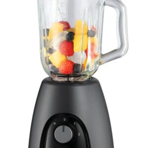 Russell Hobbs Jug Blender [Smoothie Maker] Mixer for Juices & Baby Food (1.5L Glass Jar, 2 speeds & pulse settings, Stainless-steel blades, BPA-free, 850W Peak Power) Matte...