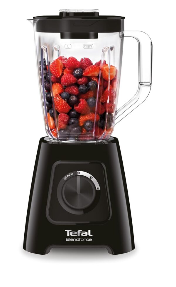 Tefal BL420840 Blendforce II Blender with Plastic Jug, 600 W, 1.5 liters, Black