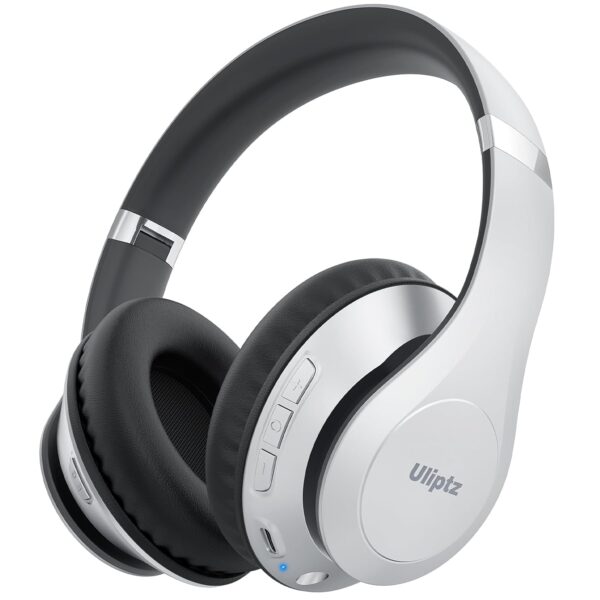 Uliptz Wireless Headphones Over Ear, 65 Hrs Playtime Bluetooth Headphones, 6 EQ Modes Foldable Lightweight Headphones Wireless, Foldable Bluetooth 5.3 Headphones for...