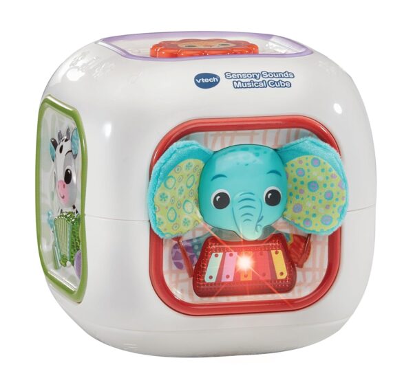 VTech Baby Sensory Sounds Musical Cube,Interactive Baby Toy with Nursery Rhymes,Classical Tunes & Manipulatives,Teaches Animals & Instruments, Gift for Babies 3,6,12,18 months...