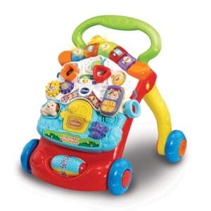 VTech First Steps Baby Walker | Push Along Walker Baby Toy with Shapes, Sounds, Music, Phrases, Pretend Play and More | Suitable for Babies from 6 Months, 1, 2 & 3 Year Olds,...