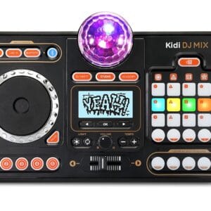 VTech Kidi DJ Mix (Black), Toy DJ Mixer for Kids with 15 Tracks and 4 Music Styles, with Lights and Effects, Educational Toy, Interactive Toy for Kids Aged 6 Years +,10.4 x 35.8...