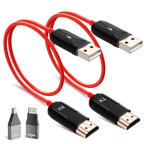 Wireless HDMI Transmitter and Receiver,HDMI Wireless Extender,Wireless HDMI Transmission for TV Streaming, Meeting Streaming,Mirrow Video Audio from Laptop, PC to HDTV,Projector...