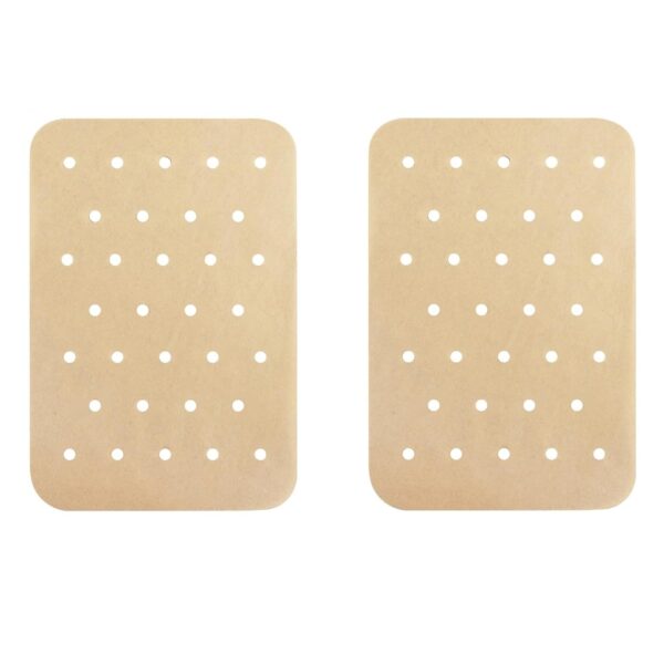 120 Pcs Air Fryer Paper Liners, Air Fryer Liners Compatible with Ninja Foodi Dual Air Fryer, Nonstick Perforated Parchment Paper Compatible with Ninja DZ201 DZ401
