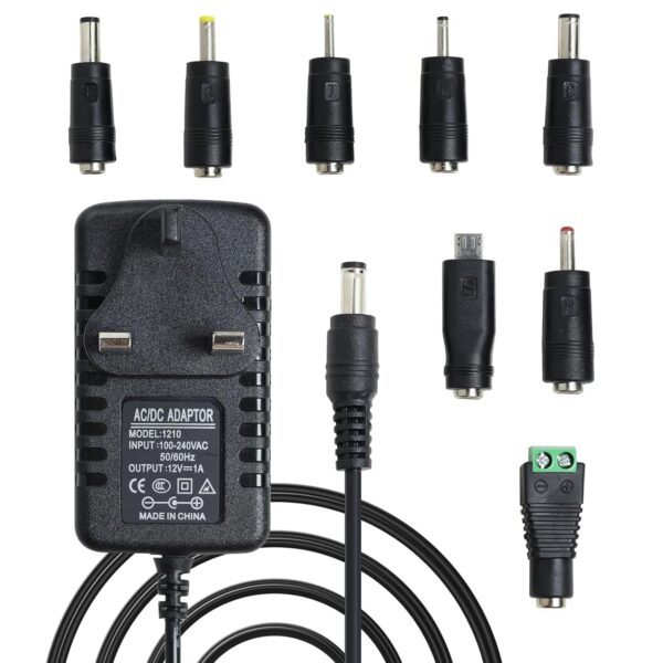 12V Charger for Kids Electric Ride On Car - 12V Charger Adapter for Electric Ride on Toys SUV Motorcycle ATV Racing Cars Battery Supply Power Adapter with 8 Connector Tips...