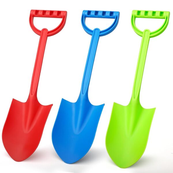 16 Inch Jumbo Beach Sand Toys Shovels Spade For Kids Adults, Gardening Tools Kit Sandbox Sturdy Scoop Durable Heavy Duty Beach Toys for Garden Sand Snow Backyard Summer Gifts...