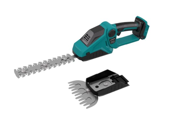 2-in-1 Cordless Hedge Trimmer & Grass Shear Compatible with Makita 18V Battery, 150W 90° Adjustable Electric Shrub Trimmer with 2 Attachment Blades for Trimming Shrub and Grass...
