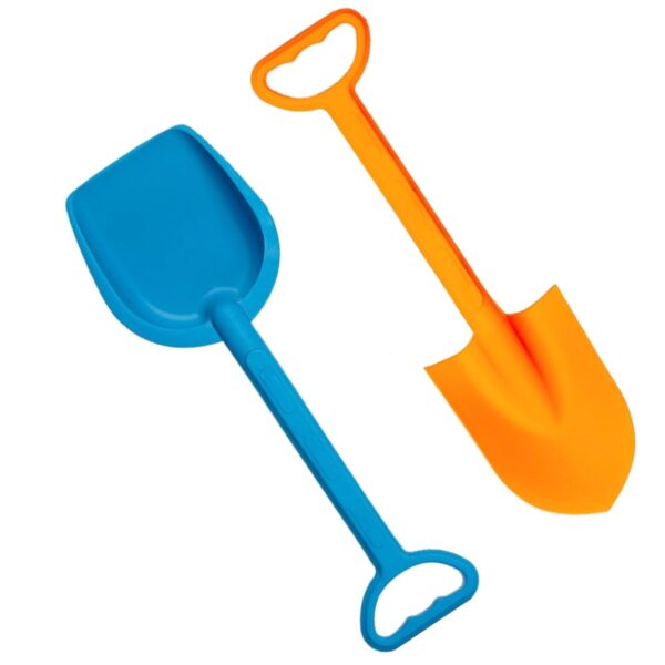 2 Pieces Plastic Beach Spade for Kids Mixed Colour Kid's Sand Toys Mighty Sand Shovel Beach and Garden Tool Toys Sand Digging Shovel Toy for Toddlers Age 1-5