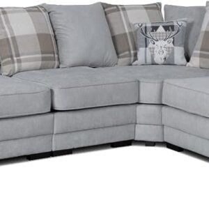 3 C 2 Corner Sofa - Verona Dual Arm Seater - Large Scatter Back Seater - Right Hand 6 Seater Couch Corner Sofas for Living Room Lounge Indoors Decor