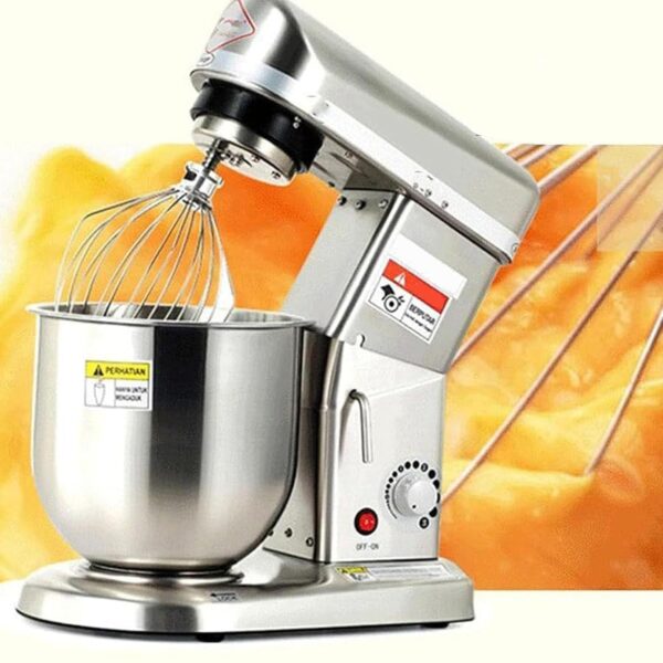 3-in-1 Commercial Electric Kitchen Mixer | Kitchen Stand Mixer with 5l/7l/10l Capacity,for Baking in Pizzerias and Cake Shops. Features 3 Speed Settings and Comes-360° Rotation,7L