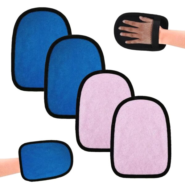 4 Pcs Sand Remover For Beach, Sand Away Beach Powder, Beach Essentials, For Beach Activities, Vacations, Camping, Outdoor Adventures (Blue And Pink)