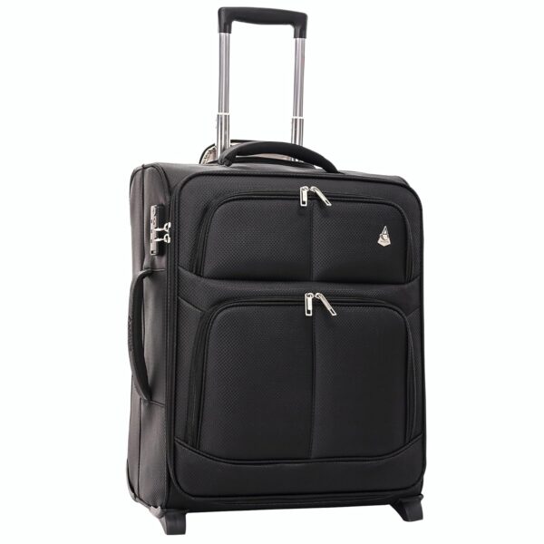 Aerolite Expandable 55x40x20cm to 55x40x23cm Ryanair Priority Max Super Lightweight Carry On Hand Cabin Luggage Suitcase 55x40x20 55x40x23 with 2 Wheels, Approved for Jet2...