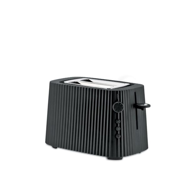 Alessi MDL08 B/UK Toaster, Plastic, Black
