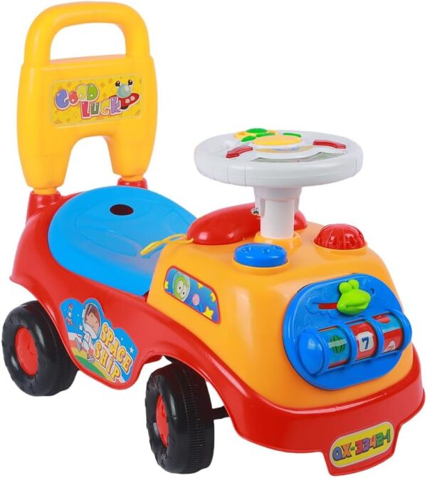 Alivio Kids Toy Car First Ride On Car with Sounds & Accessories, Boys Girls Infant Push Car Buggy, Sit n Ride First Step Toddler Walker Learning Toy Ride-On Car with Storage Box...