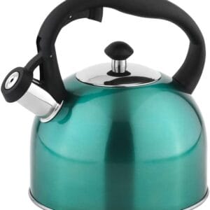 Amazon Basics Stainless Steel Kettle, 2.3 litres, Teal