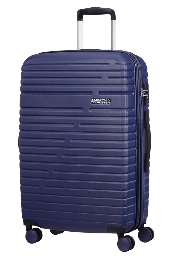 American Tourister Aero Racer - Spinner M, Expandable Case, 75.5 L, Blue (Nocturne Blue)