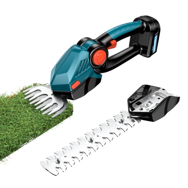 Anancyi Cordless Hedge Trimmer,2-in-1 Electric Shrub Trimmer Grass Shears,Brushless Motor, Ergonomic Handle, compatible with Makita 18V battery, Hedge Trimmer for...